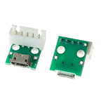 10pcs Female Connector MICRO USB To DIP Adapter 2.54mm 5pin Connector DIP PCB Adapter Breakout Board