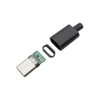 5/10Pcs Type C USB 3.1 Connector Welding Male Plug 24Pin DIY Data Cable Accessories Data line interface Black and White
