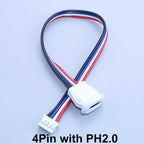 2/4/6Pin USB-C Type-C Waterproof Connector Charger Jack Direct Compression Female Socket Charging Interface With PH2.0 Terminal