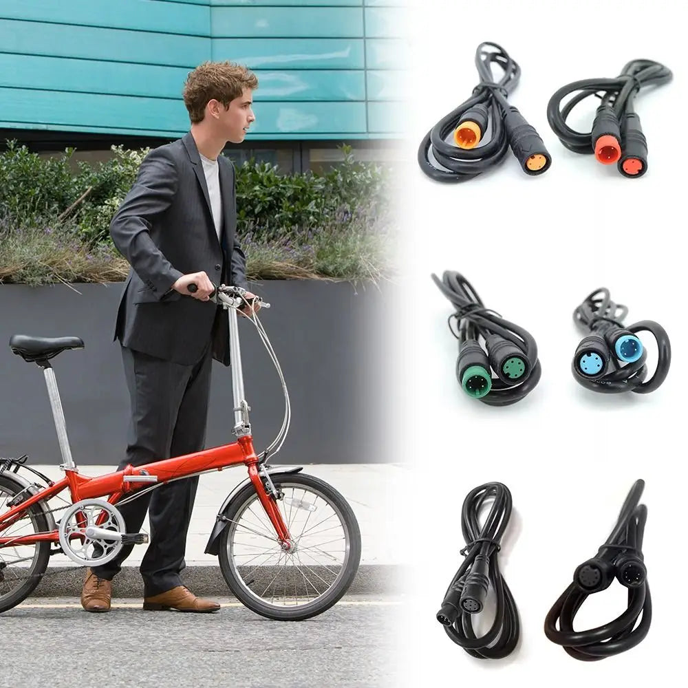 2 3 4 5 6 8 Pin M8 Waterproof Connector Wire Male to Female Copper Electric Bicycle Ebike Wire Multifunctional