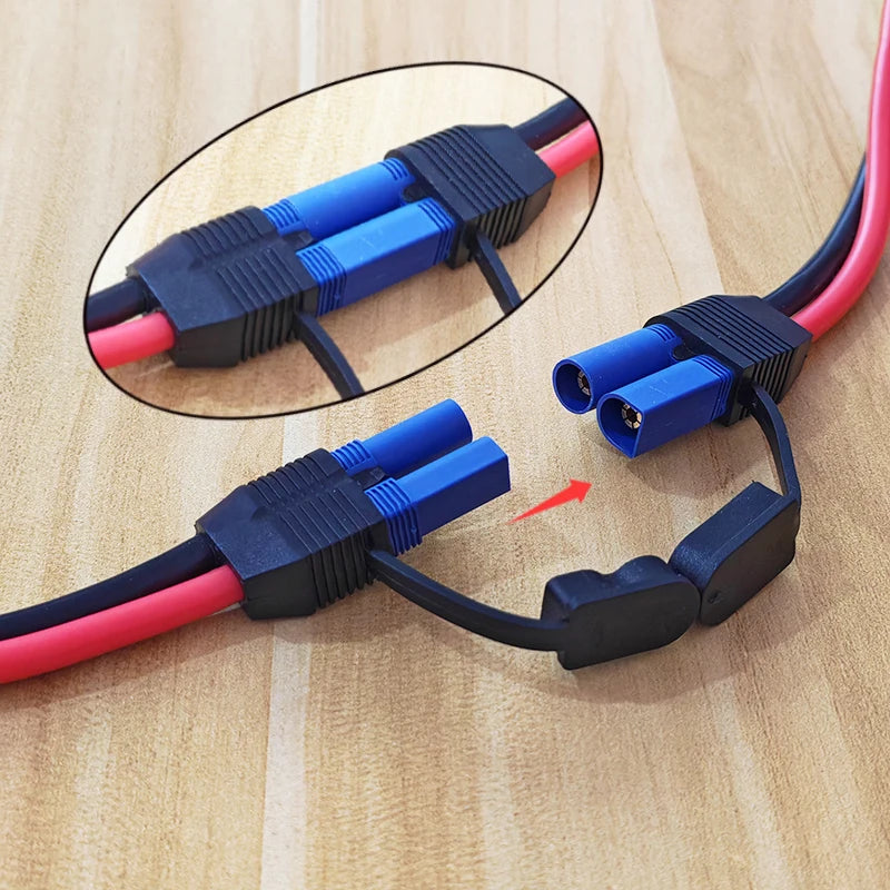 EC5 Male Female Plug High Current 10AWG Silicone With Waterproof Extension Power Cord Car Model Airplane Emergency Starter Cable