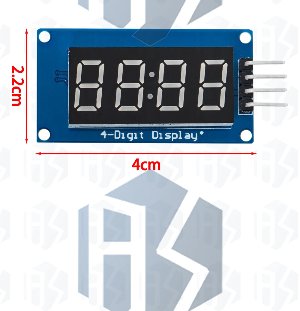 1PCS TM1637 4 Bits Digital LED Display Module For arduino 7 Segment 0.36Inch Clock RED Anode Tube Four Serial Driver Board Pack
