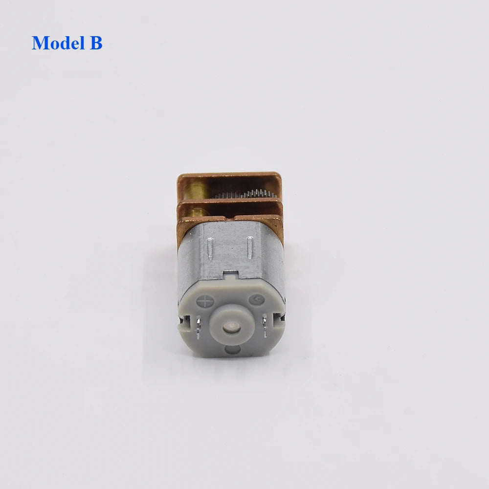 1PC Mini N10 Full Metal Gearbox Gear Reduction Motor DC 3V 5V 6V Slow Speed Smaller Than N20 Motor for 3D Printing Pen/ Robot