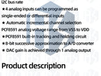 PCF8591 AD / DA Conversion of to Digital /Digital-to- Converter Module Temperature Illumination