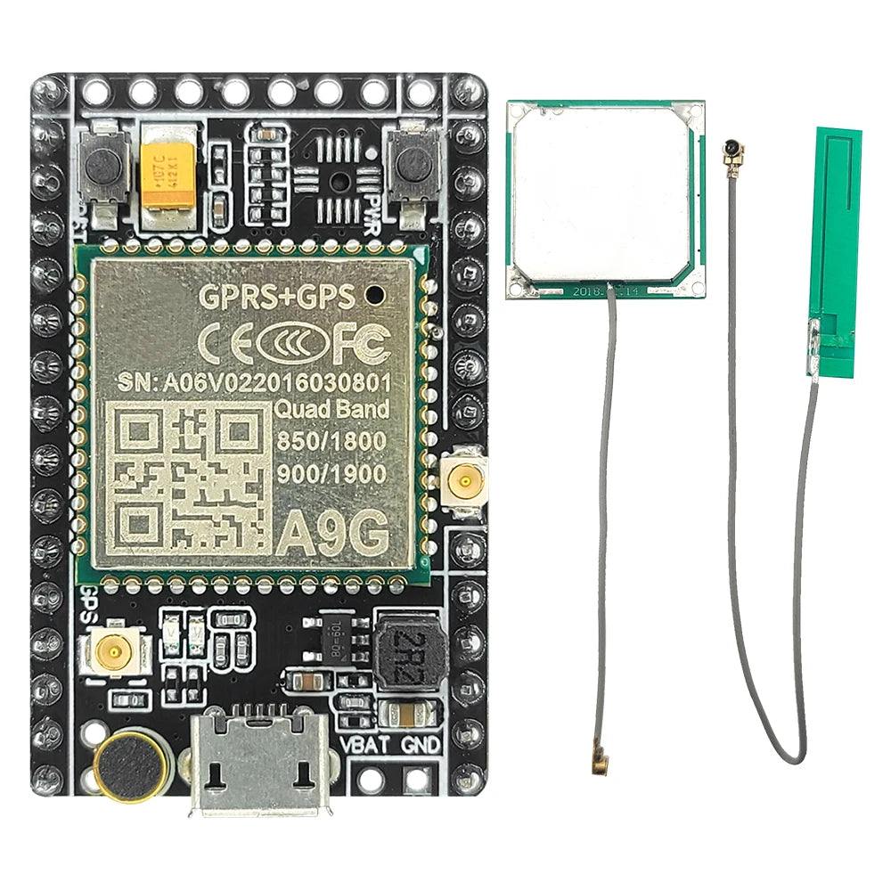Pudding A9G Development Board Module GPS BDS Dual-Mode Positioning GPRS GSM Multi-Functional Development Board SPI ADC Interface