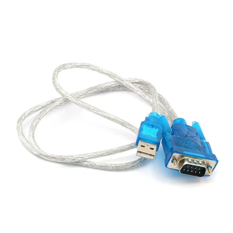 1PCS USB to Serial Port 9-Pin Data Cable HL-340 Chip to RS232 Converter Male Female USB2.0 to DB9 Interface Conversion Cable