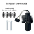 V2 Hotend Assembly For Bambu Lab P1S X1 X1C P1P With Heater Cartridge Thermistor 0.4 Nozzle Bambulab Hot end Extruder Accessorie