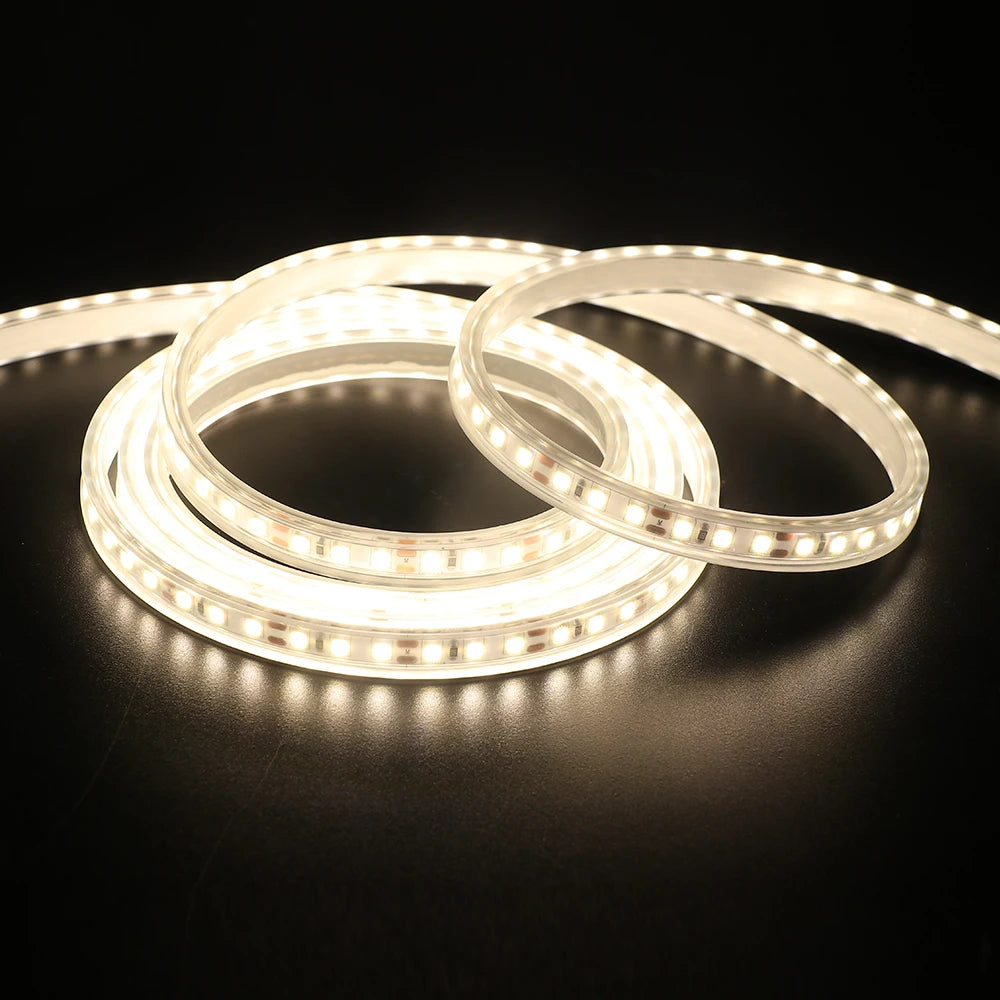 IP67 Waterproof LED Strip Light 12V 24V 2835 120Leds/m Flexible LED Tape Ribbon Rope Light White/Warm White/Natural White 1-10m