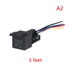 12/24/36/48/60/72V 4Pin 5Pin 40A Automotive Relay With Interlocking Socket Heavy Duty For Truck Car Van Moto Boat Relay