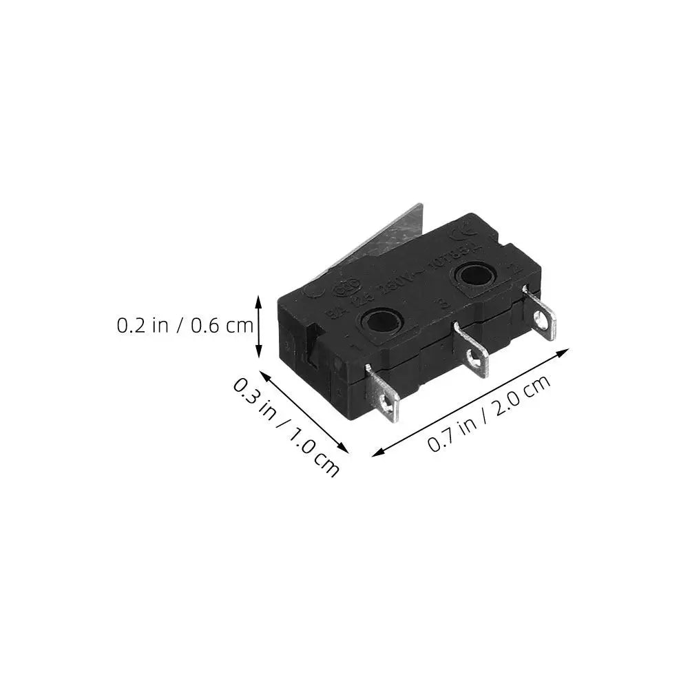 12Pcs Micro Limit Switch Straight Lever Precision Compact Mechanical Electronic Equipment Industrial Automation Small Push