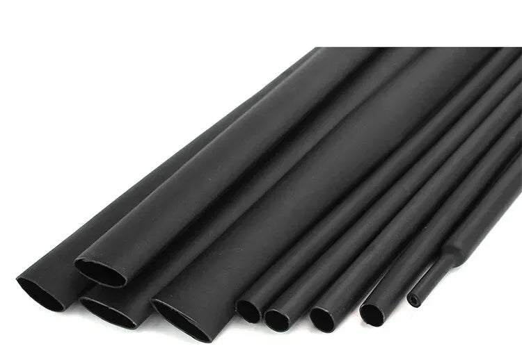 1M/5M 4:1 Black Heat Shrink Tube With Glue Thermoretractile Heat Shrinkable Tubing Dual Wall 4 6 8 12 16 18 20 24 32 36 40 52 72