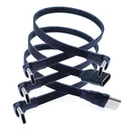 20CM 30CM 10CM 5CM USB 2.0 Type-C Flat Cable Extension FPC Cable USB 2.0 USB-C 90° Up/Down Angled Plug 5CM-1M