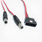 Computer IDE Molex Male To 2-Port DC 5.5*2.1 5.5mm X 2.1mm Converter Adapter Power Supply Cable 6.6A 12V 18AWG Wire 50cm
