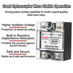 EARU SSR-10VA 25VA 40VA Solid State Relay Voltage Regulator SSR 10A-150A AC 380V Output Potentiometer PID Temperature Controller