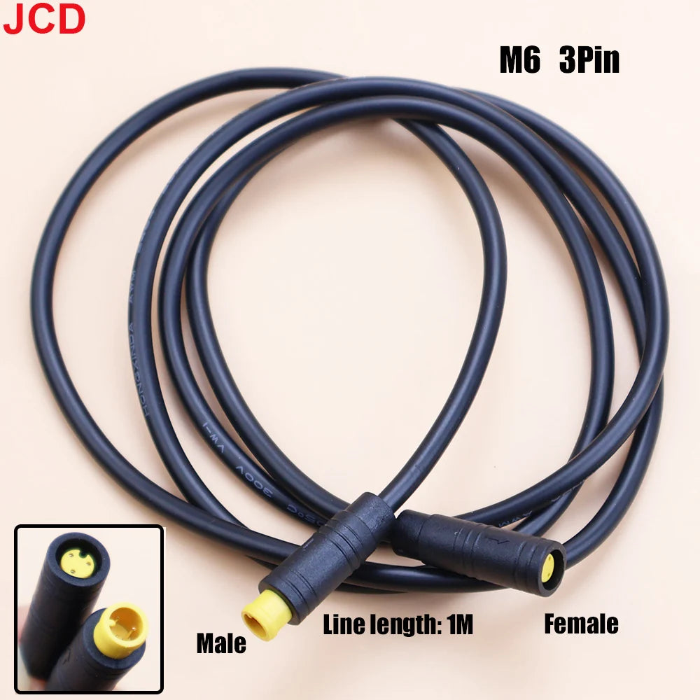 1pcs M6 M8 2 3 4 5 6 Pin Electric Bicycle Butt Joint Plug For Ebike Display Cable Male to Female Waterproof Aviation Connector
