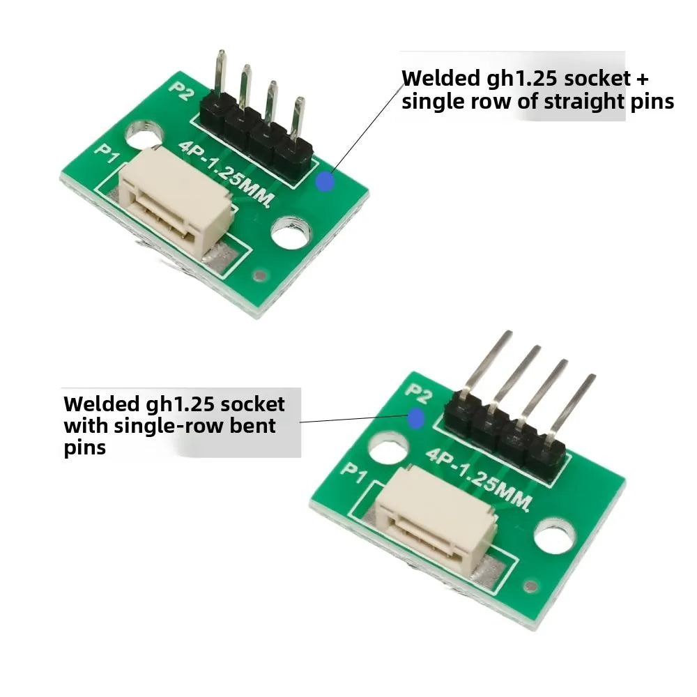 1/5PCS GH1.25 Adapter Plate 1.25 to 2.54MM Single Row, Welded GH1.25 Buckle Seat 4/6/8/10/12P