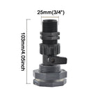 Rain Barrel Overflow Kit, 3/4 Inch Rain Barrel Valve, Barbed Fittings Connectors Tee Elbow Water Pipe Fittings