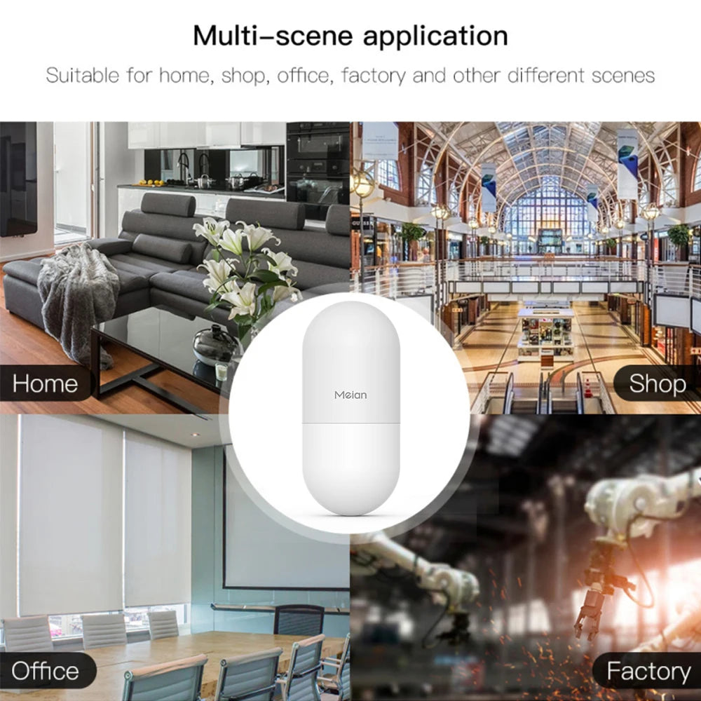 Meian Tuya Zigbee 12m Human Motion Sensor Smart Home Anti Pet PIR Motion Sensor Detector Alarm Security Smart Life APP