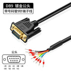 Industrial DB9 DB15 with Terminal Number Connector 9/15 Pin Male Female Single Head Cable Tube Grade Serial Port Connection Line