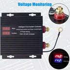 Dual Battery Smart Isolator Switch 150 200 250Amp Dual Control Universal 12V/24V Voltage Sensitive Relay for ATV, UTV, RV, Truck