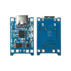 5pc Set Type-c Port 5v 1a 18650 Tp4056 Lithium Battery Charger Module Charging Board Charging Protection With Led Light