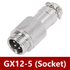 5/20PCS GX12 Connector 2/3/4/5/6/7 Pin Aviation Socket  Plug Docking Connector Male  Female Circular Connector 12mm