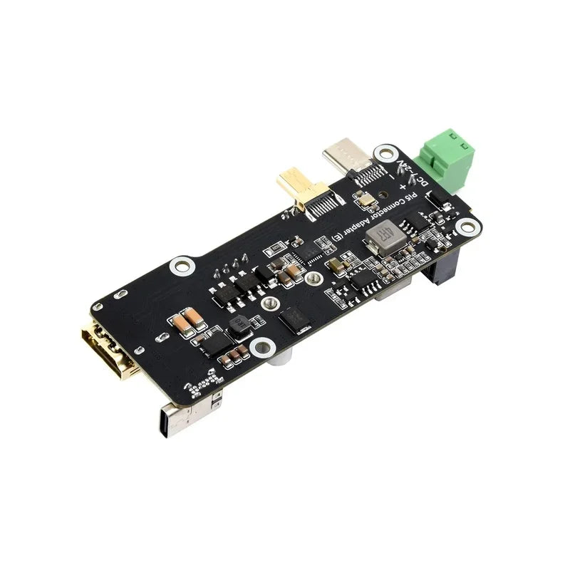 Raspberry Pi 5 Multi Functional ETH POE Power Adapter Board PCIe To.2 NVMe SSD Pi5 Connector Adapter (E)