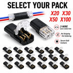 20/30/50/100 D2 Quick Wire Connector Solderless Push-in Terminal Block Electrical Cable Splice Connector for Home DIY Automotive