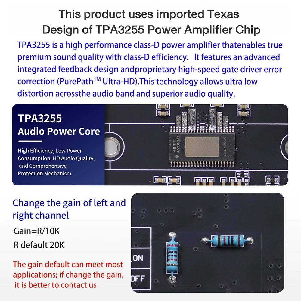XY-AP3002 Pure Digital Power Amplifier Board TPA3255 Chip 600W Mono 300Wx2 Stereo HiFi Speaker pro Audio