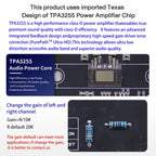 XY-AP3002 Pure Digital Power Amplifier Board TPA3255 Chip 600W Mono 300Wx2 Stereo HiFi Speaker pro Audio