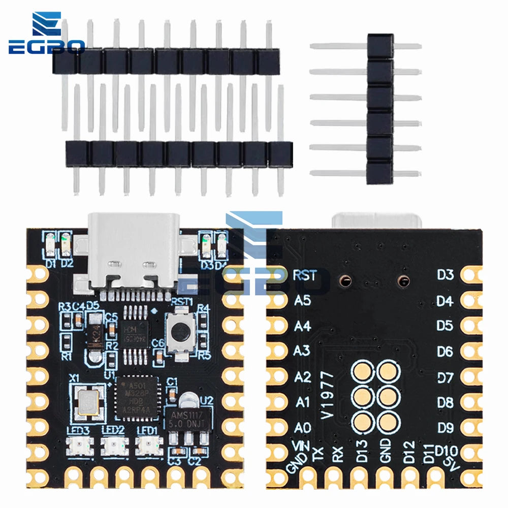 1~10PCS Super Mini Nano V3 Atmega328P Microcontroller Core Board Soldering Development Board Improved Version Module EGBO