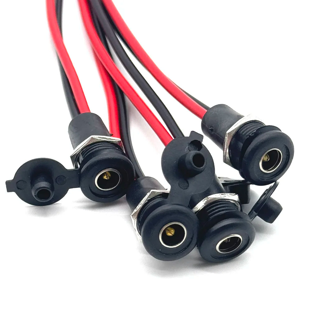 1/3PCS DC 5.5*2.1/5.5*2.5 Power Cable Wire Connector 5521 5525 Charger High Current DC Power Plug Female Socket About 20CM