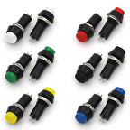 2PCS PBS-11A PBS-11B 12mm self-locking Plastic Push Button Switch Latching Switchs 3A 250V AC 2PIN
