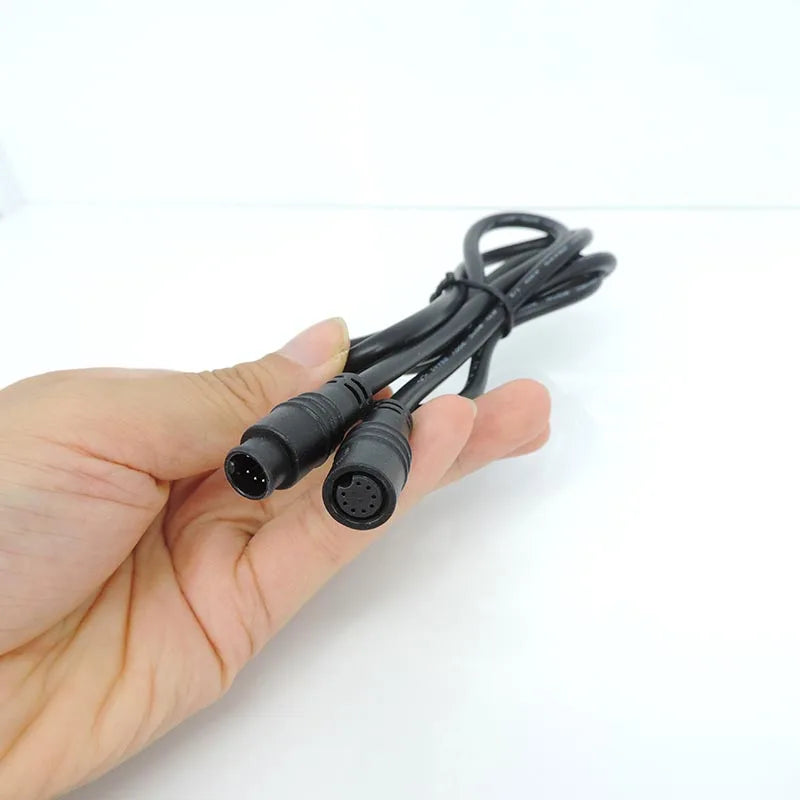 M8 6Pin 8Pin E-bike Line Electric Bicycle Waterproof Connector 1M Speed Sensor Male to Female Extension Cable 28awg 0.7A