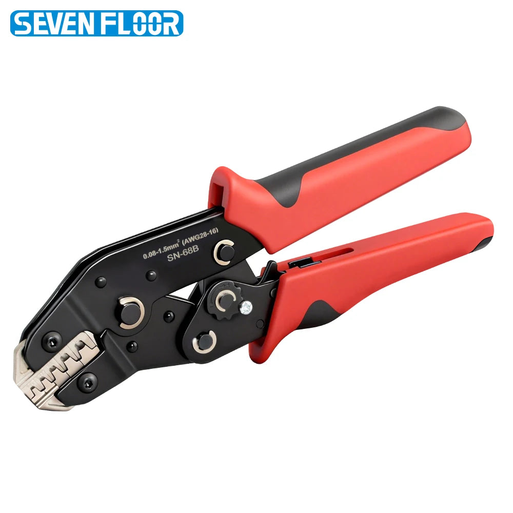 Wire Crimping Plier for JST PH 2.0mm,XH 2.5mm,VH 3.96mm,JWPS 4.0mm&Dupont Open Barrel Terminals Crimper SN-68B Crimping Tool