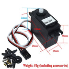 DS04-NFC RC Servo 360 Degree Continuous Rotation Servos Gear Motor Smart Car Robot Torsion 5.5kg/cm DC 4.8V-6V diy electronics