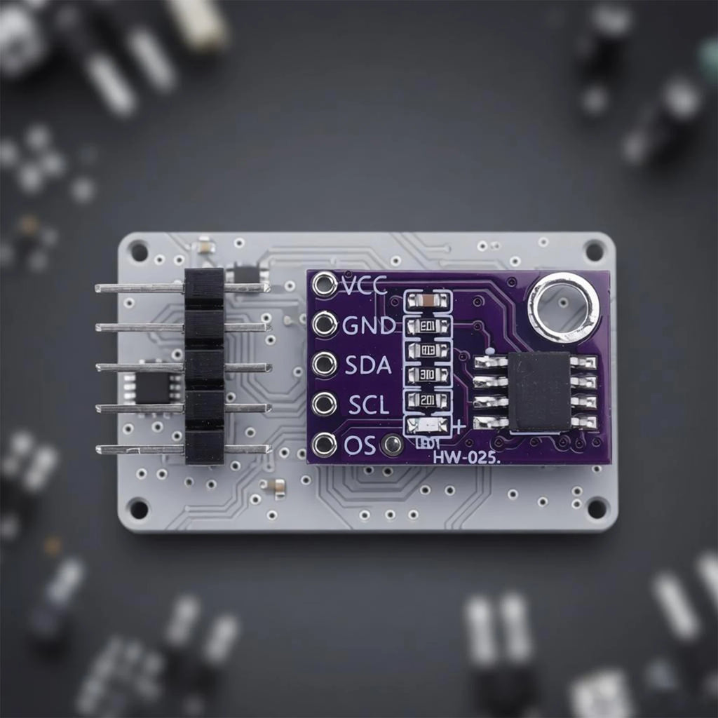 LM75 LM75A Temperature Sensor Module LM75BD High Precision Development Board DIY Projects/Smart Home/Industrial Control