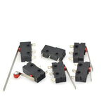 40PCS/Box Mini Micro Limit Switch - NO NC SPDT 2P/3P Terminals 5A 125V/250V Roller Arc Lever Snap Action Switch