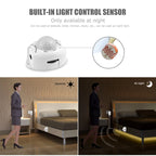 1-5m PIR Motion Sensor LED Strip Lights DC 12V Diode Tape Waterproof Auto On/Off Stairs Wardrobe Closet Kitchen Backlight Light