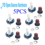 1-50pcs Digital Rotary Encoder Module with Push Button 20 PPR 5V for Arduino Car Audio DIY