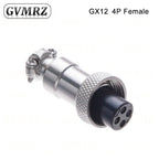 GX12 2 3 4 5 6 Pin Docking Aviation Plug Socket Waterproof Circular Connector