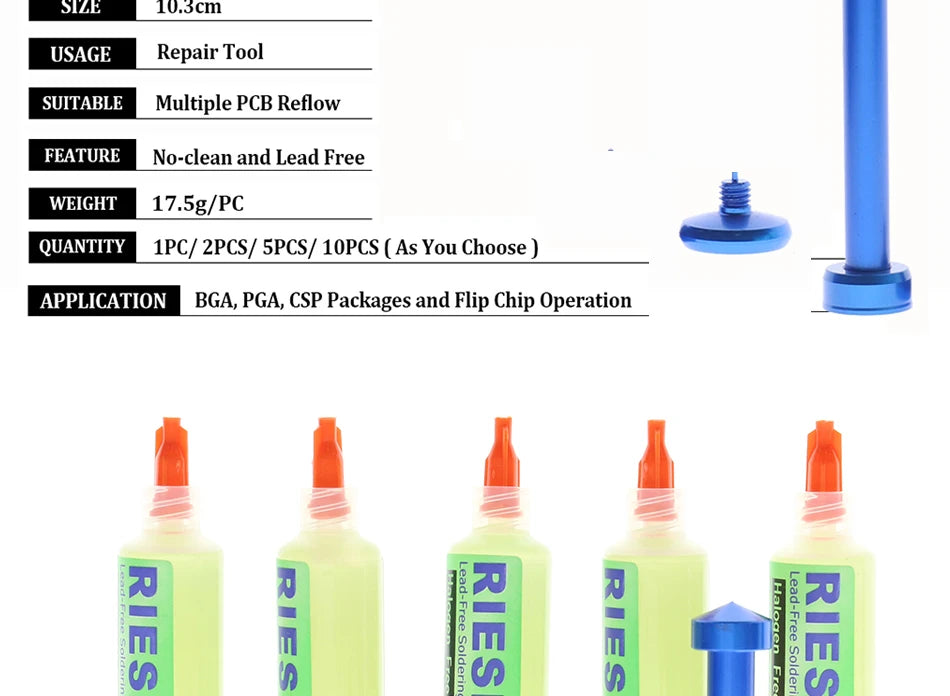 RIESBA NC-559-ASM The high quality solder paste solder paste flux oil cylinder welding needle mouth