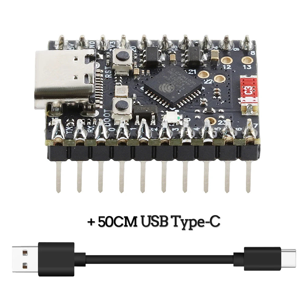 MINI ESP32-C6 Development Board Wifi6 N4 BT Module with Crystal Oscillator RISC-V 32-Bit 4MB FLASH Low Power C6 Soldered Kit