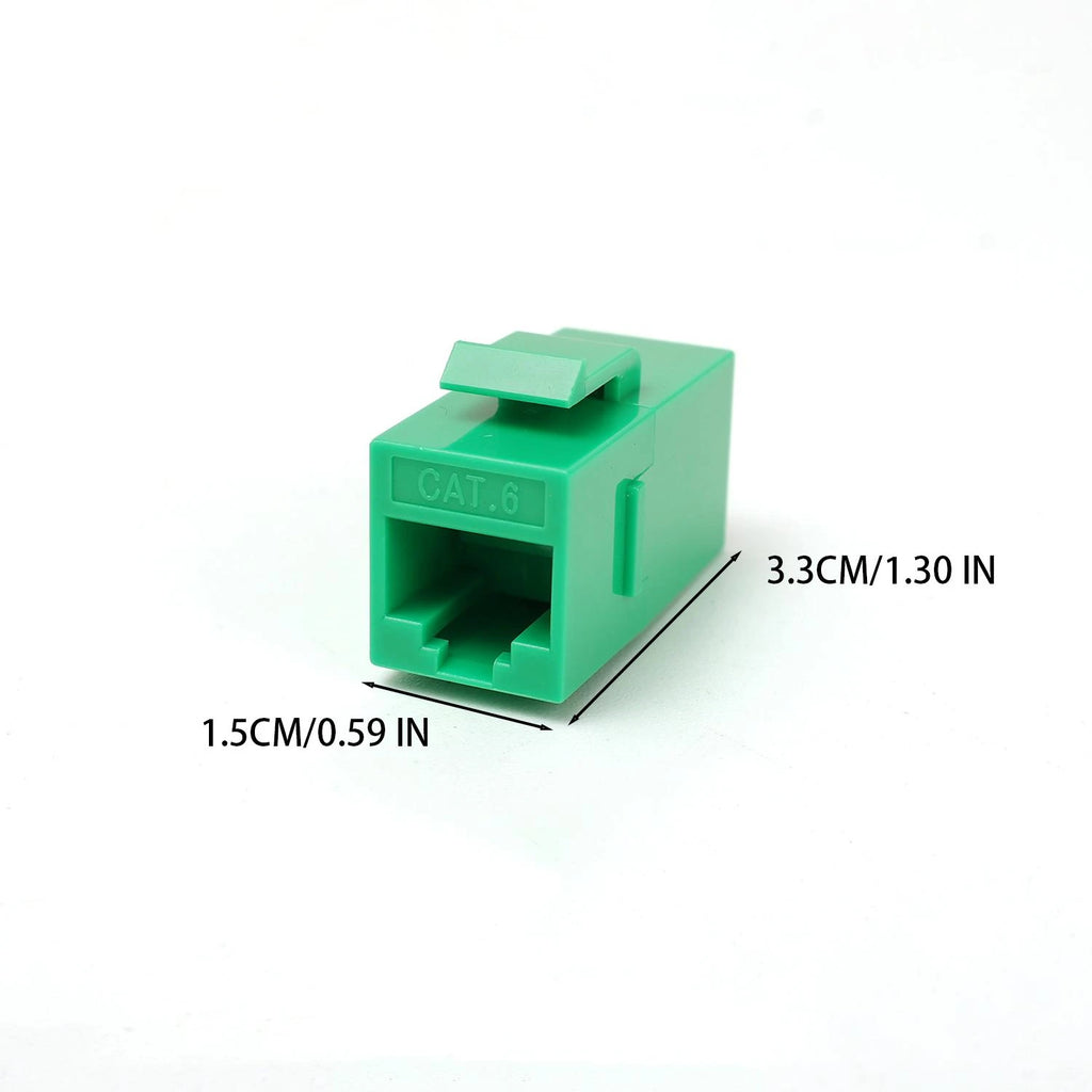 1-5Pcs Colorful RJ45 Cat6 Straight-Through Keystone Module Extender Adapter Couplers Plug CAT6 Inline Coupler Keystone Jack Plug