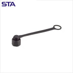 5Pcs M12 Connector Dust Cover M12 Inner Thread Outer Thread Plastic Metal Waterproof Cover IP67 Plug Protection Cover