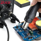 JCD 750W 8586D Soldering Station 2 IN 1 Hot Air Gun LCD Dual Digital Display Electric Soldering Iron SMD Welding Rework Station