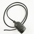 150cm E27 Waterproof LED Lamp Holder Socket with Wire Flame Retardant Durable PVC 2X0.75mm^2 Cylindrical Wire