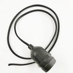 150cm E27 Waterproof LED Lamp Holder Socket with Wire Flame Retardant Durable PVC 2X0.75mm^2 Cylindrical Wire