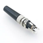 1pc 5.5 X 2.1 2.5MM Screw Locking DC Power Connector Female Plug & Metal Panel Mount Socket Locable Secure Standard Plug Socket