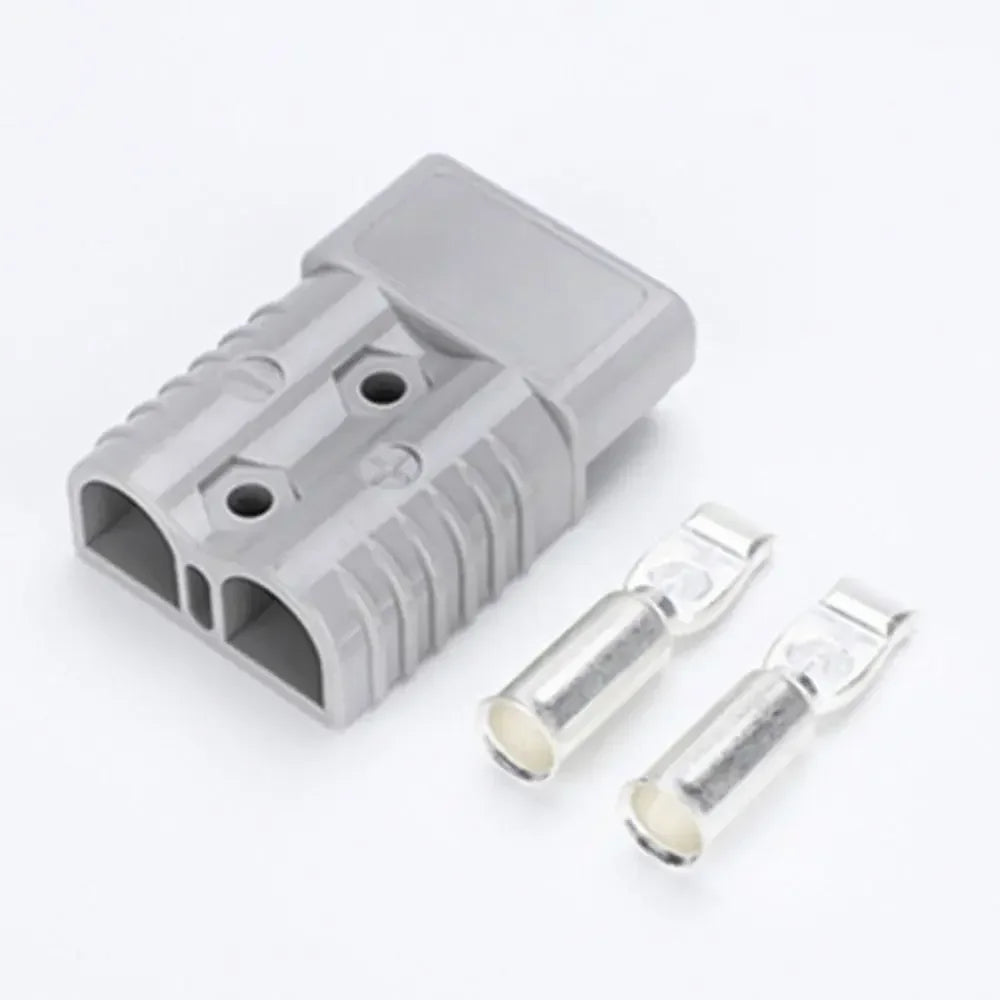 Power Connectors 50 AMP Plug Cable Terminal 600V Grey Red Quick Plug Connector Battery Power Connector